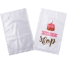 Full Color White w/Clear Back Plastic Bag