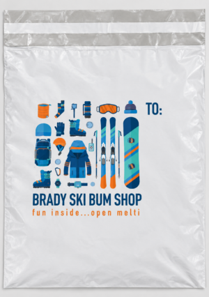 20 x 12 + 2 WHITE POLY MAILER - DIGITAL SPLASH